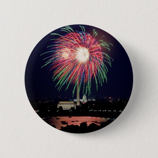 Vuurwerk Knop Ronde Button 5,7 Cm (Voorkant)
