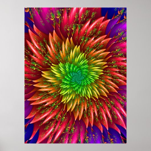 Vuurwerk Kunstwerk Poster (Voorkant)