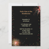 Vuurwerk: Laten we het nieuwjaar verwelkomen! Kaart (Achterkant)