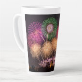 vuurwerk latte mok (Linkerhoek)