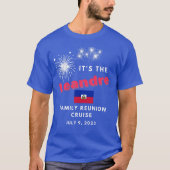 Vuurwerk Leandre-gezinshereniging cruise 2023. T-shirt (Voorkant)