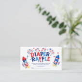 Vuurwerk Luier Raffle Kaart (Staand voorkant)