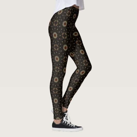 Vuurwerk Madeliefjes Tegels Leggings (Rechts)