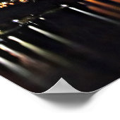 Vuurwerk met bliksem poster (Hoek)