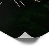 Vuurwerk met boom poster (Hoek)