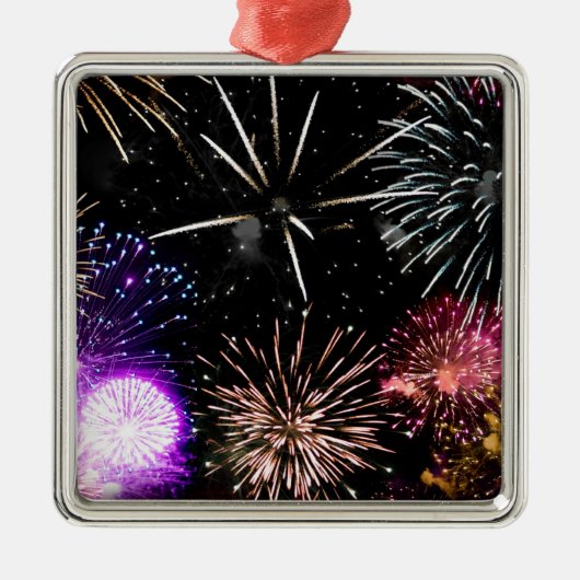 Vuurwerk Metalen Ornament (Voorkant)