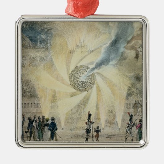 Vuurwerk Metalen Ornament (Voorkant)