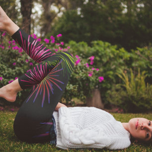 Vuurwerk Nieuwjaar Eve kleurrijke viering Leggings