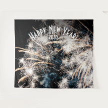 Vuurwerk Nieuwjaar Wit Fotohokje Achtergrond