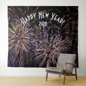 Vuurwerk Nieuwjaars Foto Booth Achtergrond Banner Wandkleed (In Situ (horizontaal))