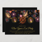 Vuurwerk Nieuwjaarsfeest  Kaart (Voorkant / Achterkant)