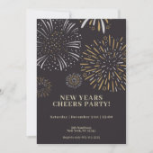 Vuurwerk - Nieuwjaarsfeest Uitnodiging Template (Voorkant)