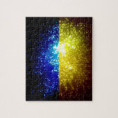 Vuurwerk; Oekraïense vlag Legpuzzel (Verticaal)