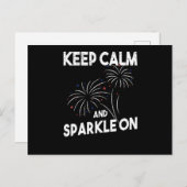 Vuurwerk Onafhankelijkheidsdag 4 juli Briefkaart (Voorkant / Achterkant)