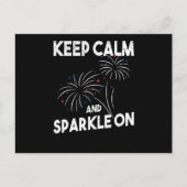 Vuurwerk Onafhankelijkheidsdag 4 juli Briefkaart (Voorkant)