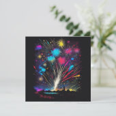 Vuurwerk | Onafhankelijkheidsdag 4 juli Kaart (Staand voorkant)