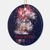 Vuurwerk Onafhankelijkheidsdag 4 juli Keramisch Ornament (Links)