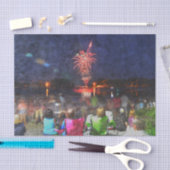 Vuurwerk Onafhankelijkheidsdag 4 juli Tissuepapier (Craft)