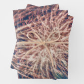 Vuurwerk Onafhankelijkheidsdag Blauwgroen op 4 jul Inpakpapier Vel (In situ)