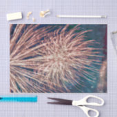 Vuurwerk Onafhankelijkheidsdag Blauwgroen op 4 jul Tissuepapier (Craft)