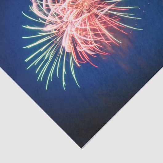Vuurwerk Onafhankelijkheidsdag kleurrijk 4 juli Tissuepapier (Detail)