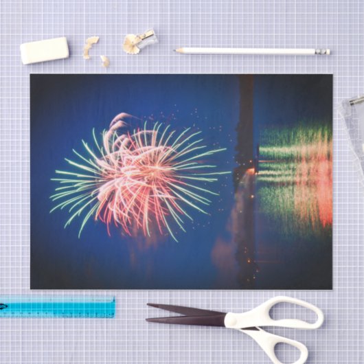 Vuurwerk Onafhankelijkheidsdag kleurrijk 4 juli Tissuepapier (Craft)