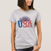 Vuurwerk, Onafhankelijkheidsdag, Patriottisch T-shirt (Voorkant)