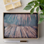 Vuurwerk Onafhankelijkheidsdag Teal 4 juli Tissuepapier (Geschenk)