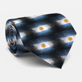 Vuurwerk onder Argentijnse vlag Stropdas (Opgerold)