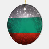 Vuurwerk onder Bulgaarse vlag Keramisch Ornament (Links)