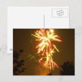 Vuurwerk onder de Volle Maan Briefkaart (Voorkant / Achterkant)