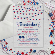 Vuurwerk Onderweg! 4 juli baby shower