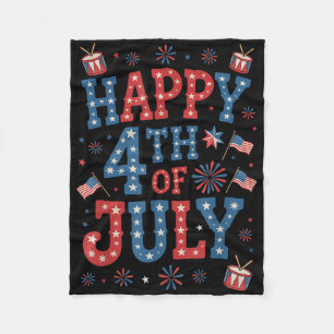vuurwerk ons patriottische Amerikaanse trots op de Fleece Deken