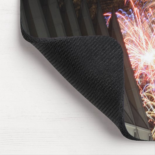 Vuurwerk ontploft muismat (Hoek)