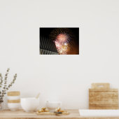 Vuurwerk ontploft poster (Keuken)