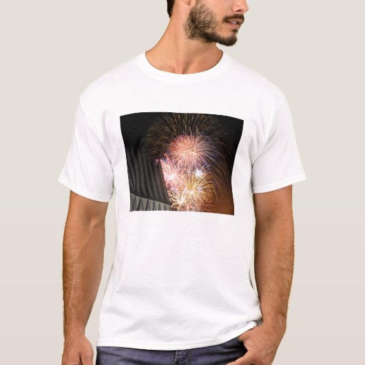 Vuurwerk ontploft t-shirt (Voorkant)