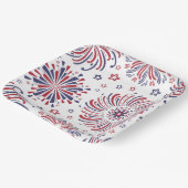Vuurwerk op 4 juli Bord papier (Gebogen)
