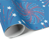 Vuurwerk op 4 juli cadeaupapier (Rol Hoek)
