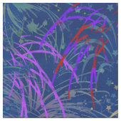 Vuurwerk op 4 juli Colorful Summer Pattern Stof (Close Up)