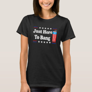 Vuurwerk op 4 juli Mannen jongen Kinderen hier om T-shirt