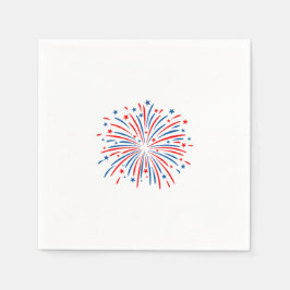 Vuurwerk op 4 juli servet