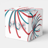 Vuurwerk op 4 juli Stars BBQ Birthday Bedankdoosjes (Achterkant)