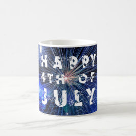 Vuurwerk op Blauwe Onafhankelijkheidsdag 4 juli Koffiemok