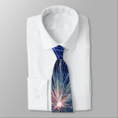 Vuurwerk op Blauwe Onafhankelijkheidsdag 4 juli Stropdas (Gebonden)