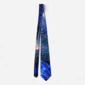 Vuurwerk op Blauwe Onafhankelijkheidsdag 4 juli Stropdas (Achterkant)