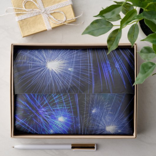 Vuurwerk op Blauwe Onafhankelijkheidsdag 4 juli Tissuepapier (Geschenk)