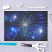Vuurwerk op Blauwe Onafhankelijkheidsdag 4 juli Tissuepapier (Craft)