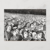 Vuurwerk op de avond van Vier juli Briefkaart (Voorkant)