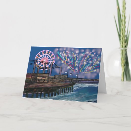 Vuurwerk op de Kaarten van de promenade (Voorkant)