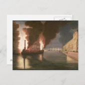 Vuurwerk op de zegen briefkaart (Voorkant / Achterkant)